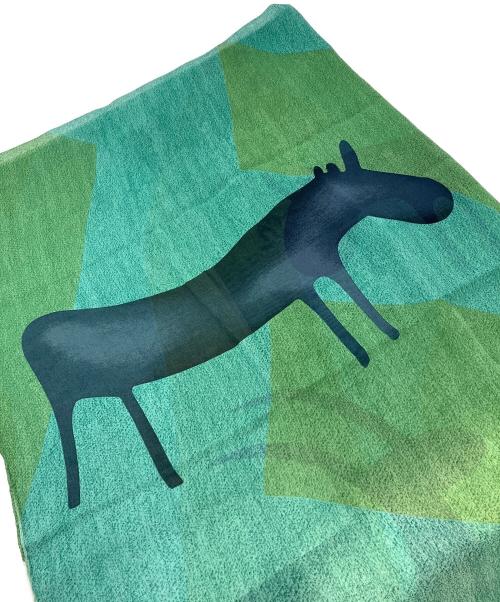 BVLGARI（ブルガリ）BVLGARI (ブルガリ) animal print silk scarf グリーンの古着・服飾アイテム
