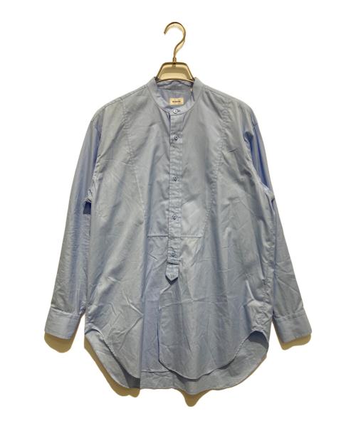 BLAMINK（ブラミンク）BLAMINK (ブラミンク) コットンバンドカラーシャツ スカイブルー サイズ:36の古着・服飾アイテム