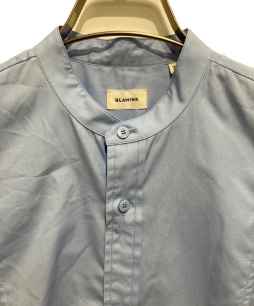 BLAMINK（ブラミンク）BLAMINK (ブラミンク) コットンバンドカラーシャツ スカイブルー サイズ:36の古着・服飾アイテム