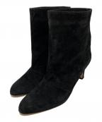 NEBULONIEネブローニ）の古着「スエードショートブーツ」｜ブラック