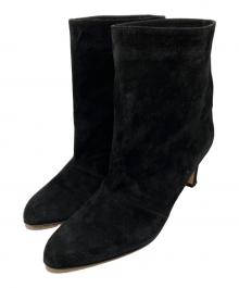 NEBULONIE（ネブローニ）の古着「スエードショートブーツ」｜ブラック