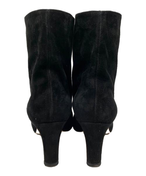 NEBULONIE（ネブローニ）NEBULONIE (ネブローニ) スエードショートブーツ ブラック サイズ:36の古着・服飾アイテム