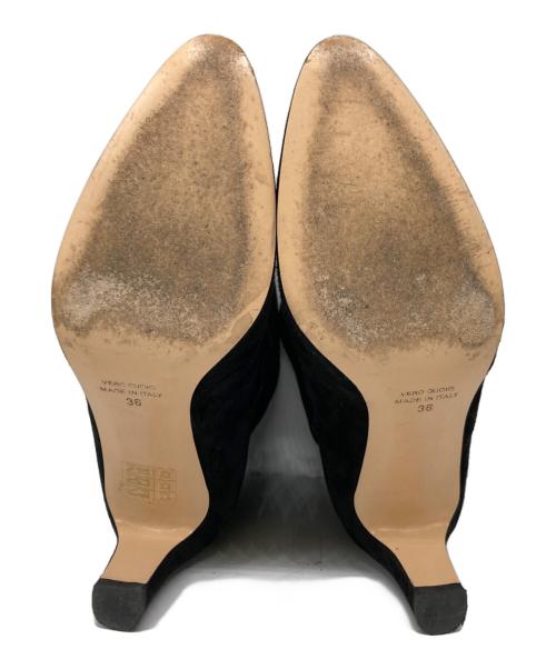 NEBULONIE（ネブローニ）NEBULONIE (ネブローニ) スエードショートブーツ ブラック サイズ:36の古着・服飾アイテム