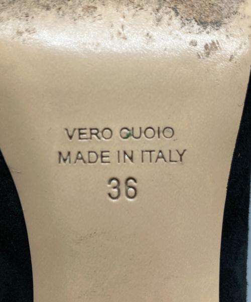 NEBULONIE（ネブローニ）NEBULONIE (ネブローニ) スエードショートブーツ ブラック サイズ:36の古着・服飾アイテム