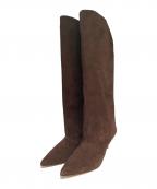 NEBULONIEネブローニ）の古着「スエードミドルブーツ」｜ブラウン