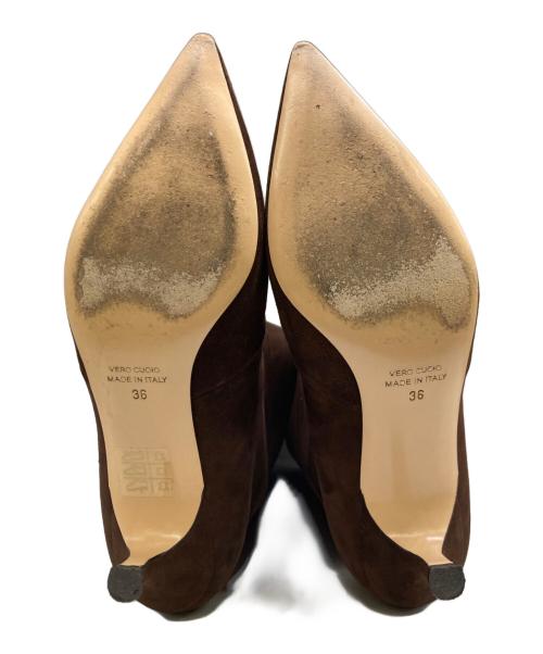 NEBULONIE（ネブローニ）NEBULONIE (ネブローニ) スエードミドルブーツ ブラウン サイズ:36の古着・服飾アイテム