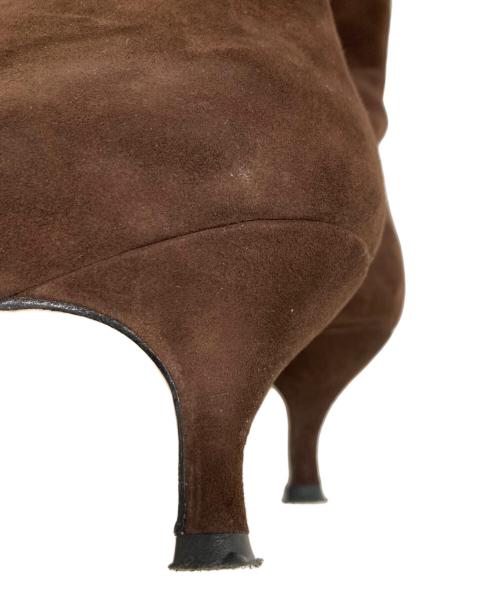 NEBULONIE（ネブローニ）NEBULONIE (ネブローニ) スエードミドルブーツ ブラウン サイズ:36の古着・服飾アイテム