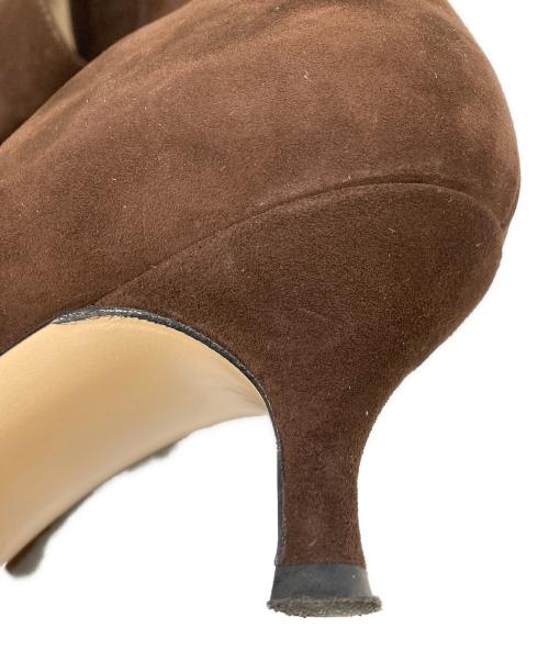 NEBULONIE（ネブローニ）NEBULONIE (ネブローニ) スエードミドルブーツ ブラウン サイズ:36の古着・服飾アイテム