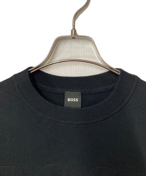 BOSS（ボス）BOSS (ボス) クルーネックニット ブラック サイズ:Lの古着・服飾アイテム