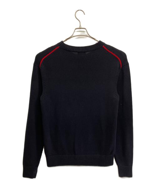 dunhill（ダンヒル）dunhill (ダンヒル) 1921 スクリプトロゴ クルーネックニット ネイビー サイズ:Sの古着・服飾アイテム