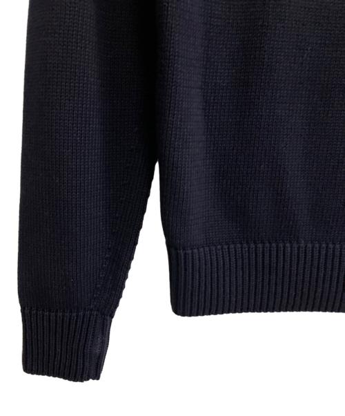 dunhill（ダンヒル）dunhill (ダンヒル) 1921 スクリプトロゴ クルーネックニット ネイビー サイズ:Sの古着・服飾アイテム