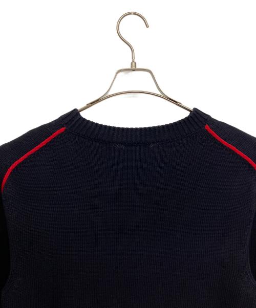 dunhill（ダンヒル）dunhill (ダンヒル) 1921 スクリプトロゴ クルーネックニット ネイビー サイズ:Sの古着・服飾アイテム