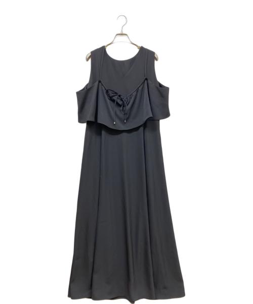 Diagram（ダイアグラム）Diagram (ダイアグラム) サテンレイヤードワンピース ブラック サイズ:SIZE 38の古着・服飾アイテム