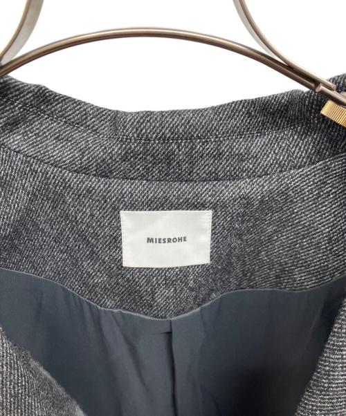 MIESROHE（ミースロエ）MIESROHE (ミースロエ) ツイードロングベスト チャコールグレー サイズ:１の古着・服飾アイテム