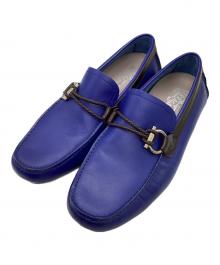 Salvatore Ferragamo（サルヴァトーレ フェラガモ）の古着「ドライビングシューズ」｜ブルー