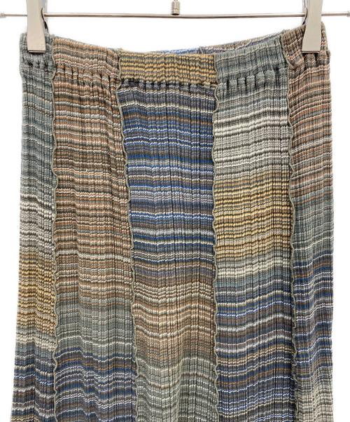 JURGEN LEHL（ヨーガンレール）JURGEN LEHL (ヨーガンレール) プリーツニットスカート マルチカラー サイズ:Mの古着・服飾アイテム