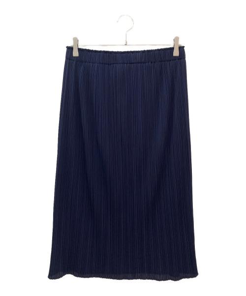 PLEATS PLEASE（プリーツプリーズ）PLEATS PLEASE (プリーツプリーズ) プリーツスカート ネイビー サイズ:3の古着・服飾アイテム