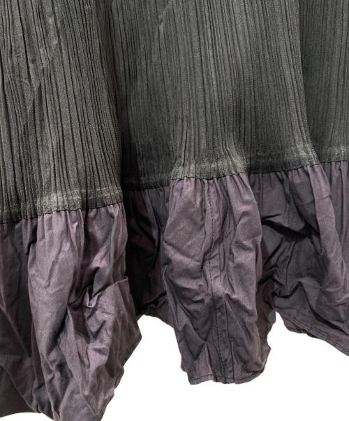 PLEATS PLEASE（プリーツプリーズ）PLEATS PLEASE (プリーツプリーズ) プリーツロングワンピース パープル サイズ:3の古着・服飾アイテム