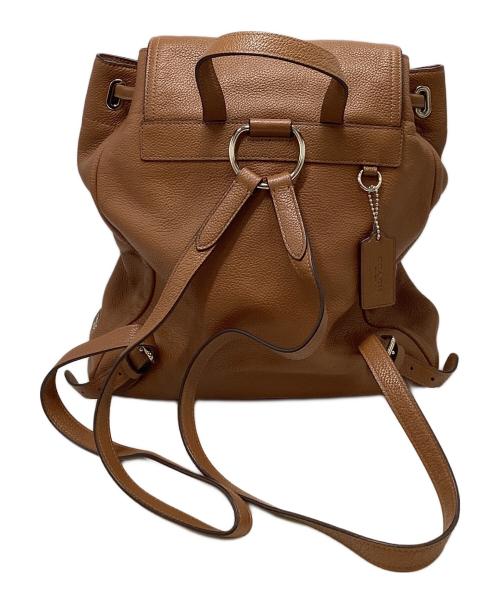 COACH（コーチ）COACH (コーチ) コーチ/レザーリュック/35303 ブラウン×シルバーの古着・服飾アイテム