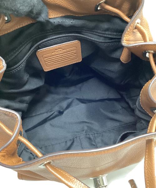 COACH（コーチ）COACH (コーチ) コーチ/レザーリュック/35303 ブラウン×シルバーの古着・服飾アイテム
