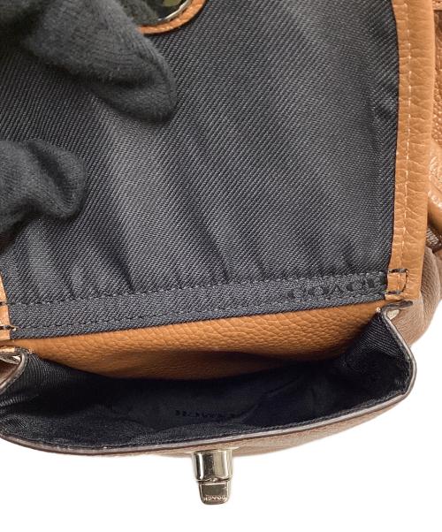COACH（コーチ）COACH (コーチ) コーチ/レザーリュック/35303 ブラウン×シルバーの古着・服飾アイテム