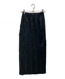 ISSEY MIYAKE（イッセイミヤケ）の古着「プリーツスカート　IM53-FG905」｜ブラック
