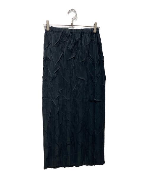 ISSEY MIYAKE（イッセイミヤケ）ISSEY MIYAKE (イッセイミヤケ) プリーツスカート　IM53-FG905 ブラック サイズ:Lの古着・服飾アイテム