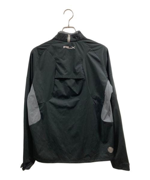 RLX RALPH LAUREN（アールエルエックスラルフローレン）RLX RALPH LAUREN (アールエルエックスラルフローレン) ハーフジップジャケット ブラック サイズ:Sの古着・服飾アイテム