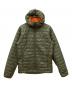 Patagonia（パタゴニア）の古着「NANO Puff Fitz ROY Trout Hoody　メンズ ナノ パフ フィッツロイ トラウト フーディ 中綿ジャケット」｜オリーブ