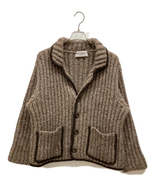 DOLCE & GABBANA Maglie（ドルチェ&ガッバーナ マーリエ）DOLCE & GABBANA Maglie (ドルチェ&ガッバーナ マーリエ) チャンキーニットカーディガン ブラウン サイズ:48の古着・服飾アイテム