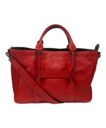 LONGCHAMP（ロンシャン）の古着「3D Medium 2WAYバッグ  L1285772608」｜レッド