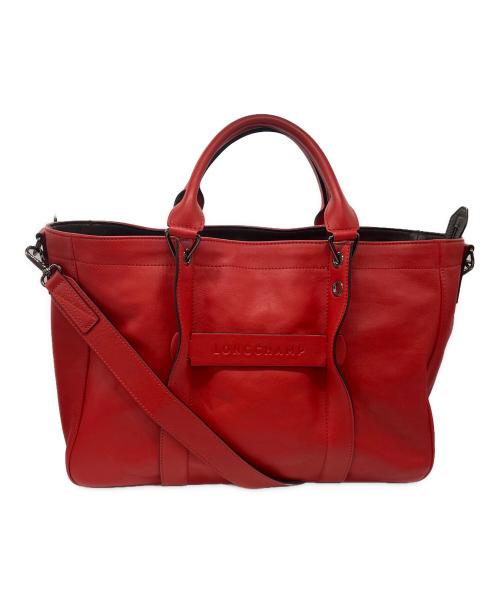 LONGCHAMP（ロンシャン）LONGCHAMP (ロンシャン) 3D Medium 2WAYバッグ  L1285772608 レッド サイズ:-の古着・服飾アイテム