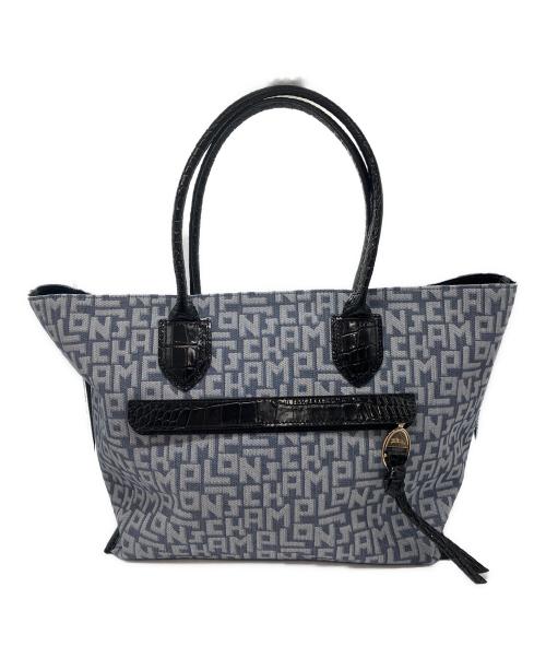 LONGCHAMP（ロンシャン）LONGCHAMP (ロンシャン) デニムトートバッグ  10105 HVR ブルー サイズ:-の古着・服飾アイテム