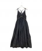 MAISON SPECIALメゾンスペシャル）の古着「Volume Camisole Dress」｜ブラック