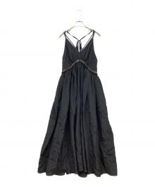 MAISON SPECIAL（メゾンスペシャル）の古着「Volume Camisole Dress」｜ブラック