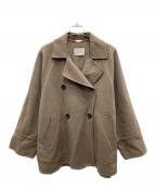 IENAイエナ）の古着「スーパー160ダブルフェイスショートコート」｜ベージュ