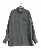 TODAYFULトゥデイフル）の古着「Backsatin Pocket Shirts」｜グレー