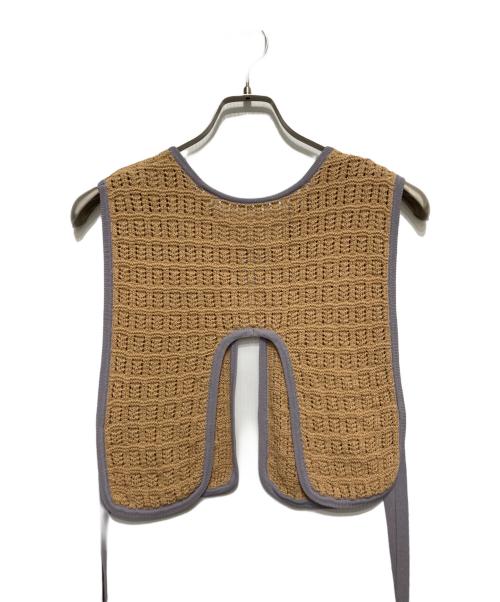 TODAYFUL（トゥデイフル）TODAYFUL (トゥデイフル) Cordyarn Piping Vest ベージュ サイズ:FREEの古着・服飾アイテム