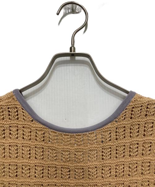 TODAYFUL（トゥデイフル）TODAYFUL (トゥデイフル) Cordyarn Piping Vest ベージュ サイズ:FREEの古着・服飾アイテム