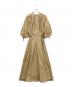 3.1 phillip lim (スリーワンフィリップリム) Puffed Sleeve Flare Dress W Shirr ベージュ：8000円