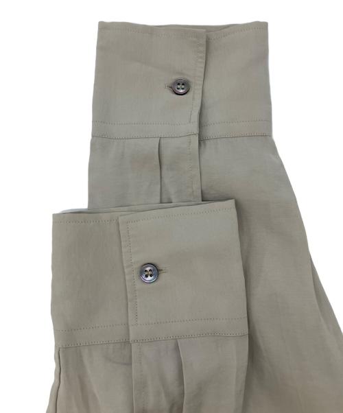 STUDIO NICHOLSON（スタジオ ニコルソン）STUDIO NICHOLSON (スタジオ ニコルソン) Leto レーヨンポリエステルシャツ ベージュ サイズ:10の古着・服飾アイテム