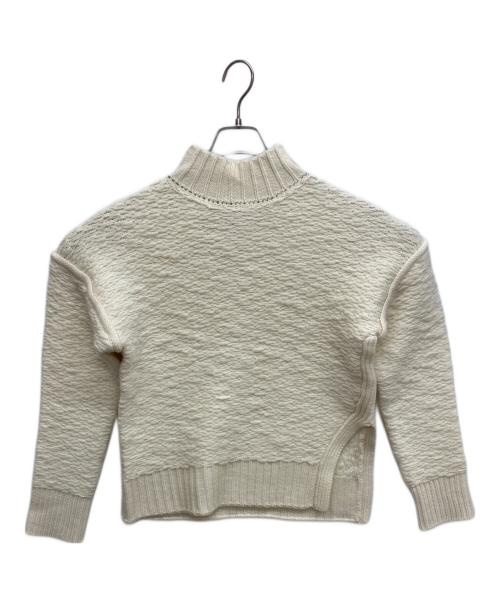 3.1 phillip lim（スリーワンフィリップリム）3.1 phillip lim (スリーワンフィリップリム) ウールジャガードニット　ハイネックセーター ホワイト サイズ:Ｓの古着・服飾アイテム