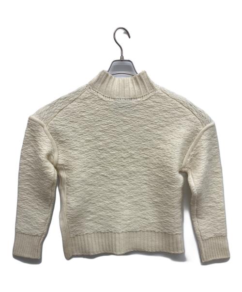 3.1 phillip lim（スリーワンフィリップリム）3.1 phillip lim (スリーワンフィリップリム) ウールジャガードニット　ハイネックセーター ホワイト サイズ:Ｓの古着・服飾アイテム