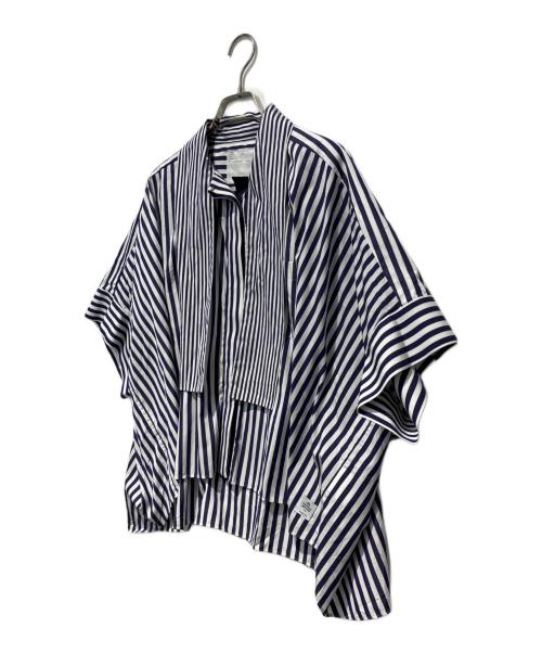 sacai（サカイ）sacai (サカイ) COTTON POPLIN SHIRT ブルー サイズ:1の古着・服飾アイテム