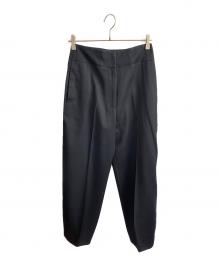 JIL SANDER（ジルサンダー）の古着「ライトウールギャバジン トラウザーパンツ」｜ネイビー