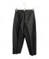JIL SANDER (ジルサンダー) コットンリネン ワイドパンツ ブラック サイズ:34：18000円