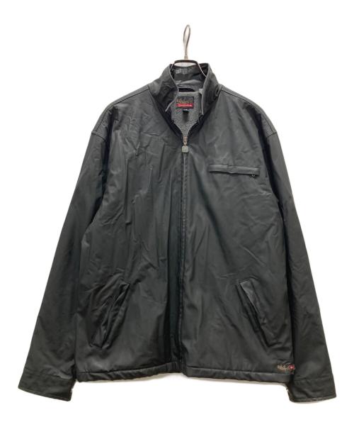 Quiksilver（クイックシルバー）Quiksilver (クイックシルバー) 古着 フェイクレザージャケット ブラック サイズ:Lの古着・服飾アイテム