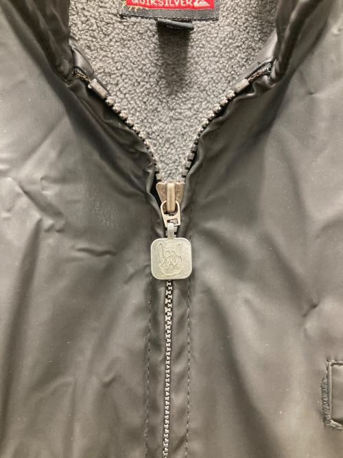 Quiksilver（クイックシルバー）Quiksilver (クイックシルバー) 古着 フェイクレザージャケット ブラック サイズ:Lの古着・服飾アイテム