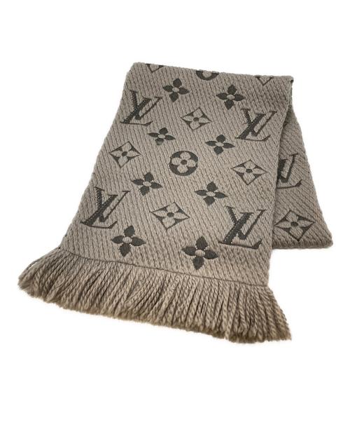 LOUIS VUITTON（ルイ ヴィトン）LOUIS VUITTON (ルイ ヴィトン) エシャルプ・ロゴマニア マフラー ベージュの古着・服飾アイテム