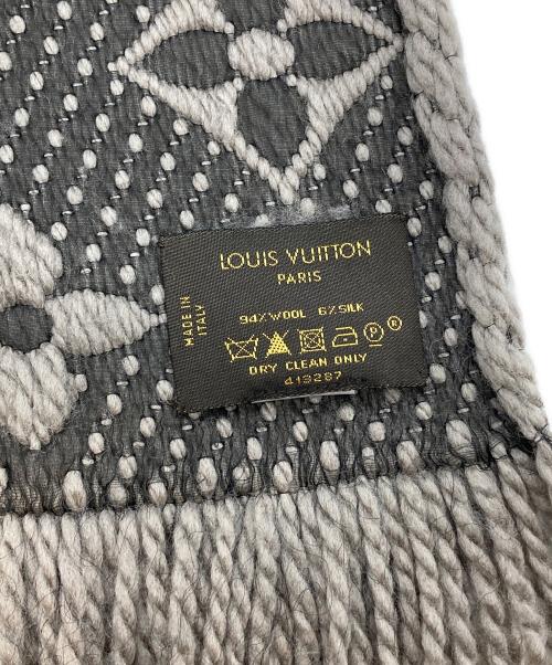 LOUIS VUITTON（ルイ ヴィトン）LOUIS VUITTON (ルイ ヴィトン) エシャルプ・ロゴマニア マフラー ベージュの古着・服飾アイテム